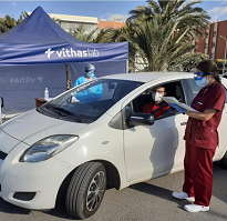 Vithas Almería pone en marcha dos puestos de extracción “autoCovid”